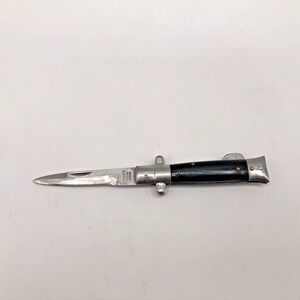 Rare Vintage Valor #15187 Japan Small Black 5" Stainless Steel Folding Knife